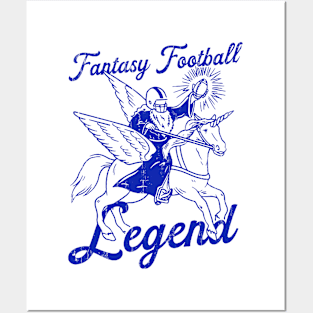 Fantasy Football Legend vintage style Posters and Art